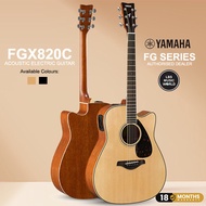 Yamaha FGX820C 41 Dreadnought Solid Spruce Acoustic Electric Guitar With Pickup - Natural (FGX820)
