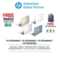 HP 15-FC0444AU/15-FC0445AU/15-FC0446AU/15-FC0447AU (AMD R7-5825U/12GB DDR4/512GB SSD/AMD Radeon/15.6