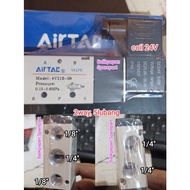 Best Product] Airtac Pneumatic Solenoid Valve 4V210-08 / 4V210-06 / 24v 220v