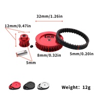Belt Drive Transmission Gears System 12T 30T for Traxxas TRX4 TRX6 1/10 RC Crawler Car Upgrade DIY P