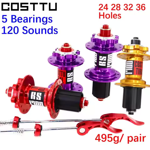 COSTTU Bike hub MTB bearing hub big sound loudly 120 clicks 8 9 10 11 speed Quick Release 100mm 135m