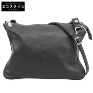 山本耀司 (Yohji Yamamoto) GRAIN GOAT SKIN 2 MINI SHOULDER BAG，女士單肩包，黑色，FP-I85-760（二手）- 成色極佳