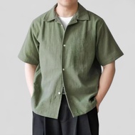 Bonjaee - Rumi Shirt Linen Oversized Army