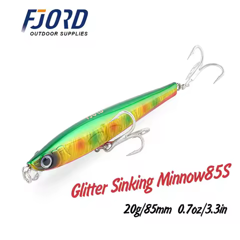 FJORD 85mm 20g Sinker Crankbaits Shad Underwater Fishing Lure Pencil Bass Artificial Bait For Tucuna