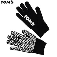 Toms Tom's Logo Work Gloves (Black) Small Size Anti-Slip Elastic Fit Official