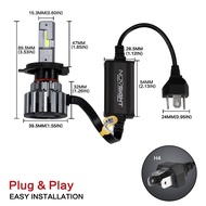 ✯BISA COD✯Novsight F03 Lampu Utama Kendaraan Tipe Led H11 H7 H4 9005 9006 15000lm 80w 6000k