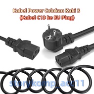 Computer Power Cable EU to IEC C13 1.5M Plug