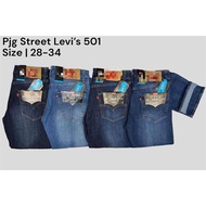 501 LEVI'S PREMIUM BUTTONFLY DENIM JEANS /PANTS SIT AT WAIST STRAIGHT LEG FOR MENSWEAR