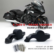 Motorcycle Accessories Handlebar Riser Drag Handle Bar Clamp Extend Adapter For BMW K 1600 B K 1600 Grand America K1600B