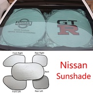 Foldable Sunshade Car Cover for Nissan GTR Navara Terra X-Trail Almera Serena