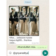 rfg Celana Kulot Wanita Jersey Palazzo Pants Griyaraditya Almira Kulot