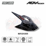 ADV 160/ ADV 150 MUFFLER COVER FORGE CARBON