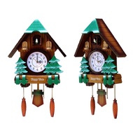 Large European Style Living Room Cuckoo Bird Wall Clock Hourly Timekeeping Creative Living Room Cuckoo Clock Wall Clock Bird Cuckoo Clock 15cm Diameter Dial