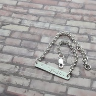 Z7粗鍊款(可敲字)925純銀手鍊.客製英文字母數字.御匠敲飾