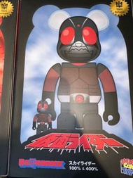 全新現貨 bearbrick be@rbrick 假面騎士 sky rider 100% & 400％
