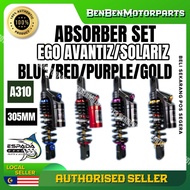 YAMAHA EGO AVANTIZ EGO SOLARIZ A310 ABSORBER SET 305MM PURPLE RED BLUE GOLD ORIGINAL ESPADA NON ADJU