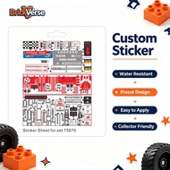 Sticker Sheet for set 75876, Precut sticker.