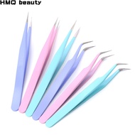 Candy-colored eyelash tweezers for eyelash extension forceps stainless steel eyelash extension tweez