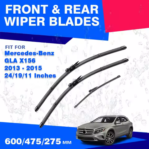 For Mercedes Benz GLA X156 2013 2014 2015 Front ＆ Rear Windshield Wiper Blades Window Windscreen GLA