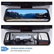 QCY F11+ 4K +1080P WIFI SUPER NIGHT VISION 10 Inch RearView Mirror DashCam