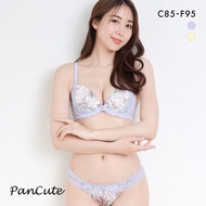 PanCute antique print soft wire bra panties set glamour (Sizes CDEF80-95)(A48J6058CDEF)(Direct from 