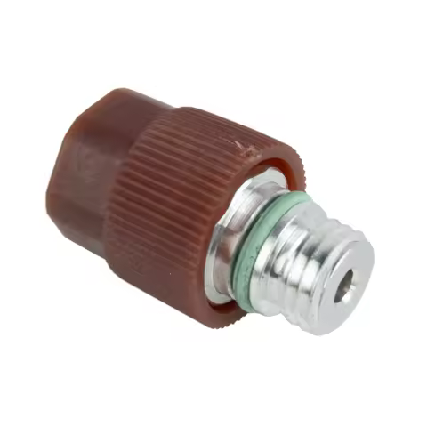 High-Side R-134a Port Adapter A/C Service Valve With Replaceable Valve Cores M12 X 1.5 Thread For Ch