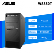 ASUS WS880T 工作站(90SF00C1-M002F0)/W-2225/16G DDR4 ECC 2933/1TB HDD/DVD-RW/CRD/750W/Win10 Pro WS/USB鍵盤/USB滑鼠 /防毒/三年保(隔日)