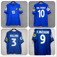 (Retro Jersey ) 2000 Italy Jersey home MALDINI F.INZAGHI DEL PIERO Soccer Jersey men Football Shirt
