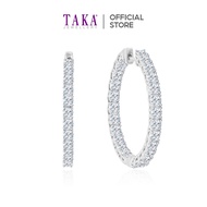TAKA Jewellery Lab Grown Diamond Hoop Earrings 10K Gold
