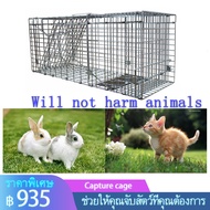 80*28*33CM กรงแมว XL กรงแมวแบบใหญ่ cat accessories กรงดักแมวจรจัด โลหะ กรงดักสัตว์ป่า กรงกระต่าย cat