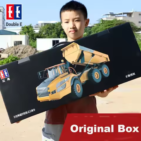 Double E E591 1:20 A40G RC Car Engineering Vehicle Kids Remote Controlled Articulated Dump Truck Toy