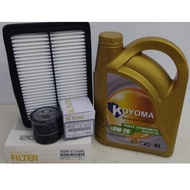 MAZDA CX30 OIL FILTER + AIR FILTER + KOYOMA 0W20 FULLY SYNTHETIC ENGINE OIL CX-30