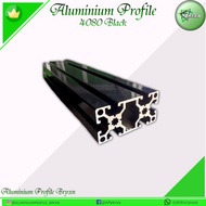 Aluminium Profile 4080 T Slot (Black) Per cm