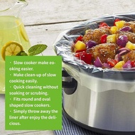 Ecoopts slow cooker cooking bags small size pot liners fit 1QT to 3QT suitable for Oval & Round Pot 