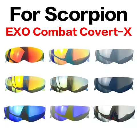 Helmet Visor for Scorpion EXO Combat Covert-X Capacetes Visera Sunscreen Windshield Helmet Shield Mo