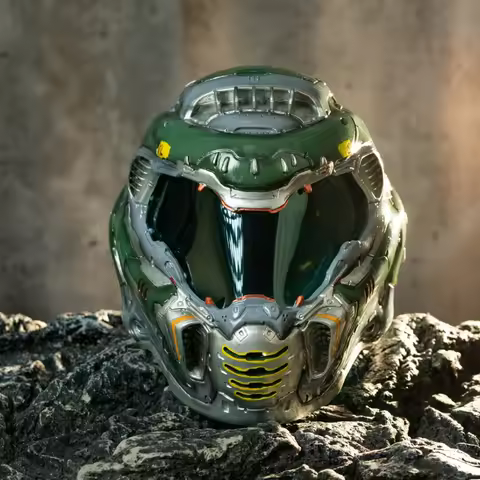 Xcoser Game D O O M Eternal Resin Helmet Replica 1:1 Resin Mask Cosplay Props for Adut Halloween