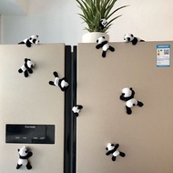 Plush Panda Fridge Magnet Cute Magnetic Sticker Chengdu Cultural Creative Souvenir Decorative Gift S