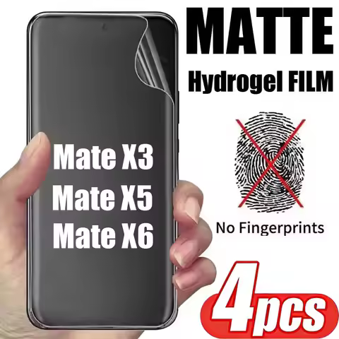 4PCS Matte Hydrogel Film for Huawei Mate X6 Screen Protector for Huawei Mate X3 X5 Soft Protective F