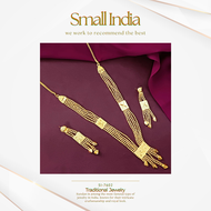 {**ส่งฟรี**} SMALL INDIA 🏵️ Gold-Plated Necklace & Earring Set Jewelry สร้อยคอพร้อมต่างหู 🏵️ Women J