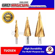 1stMagicSeal - TUOSEN Titanium Coated Step Drill Bit HSS Drill Bit High Quality Drills