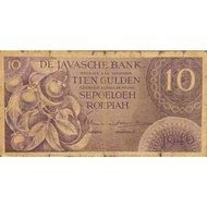 Uang Kuno Indonesia 5 Gulden Federal Ungu tahun 1946 Kertas Masih