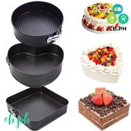 CB.PH3PCS Set Heart Squre Round Shape Spring Form Cake Pan Set, Non Stick Coating Coating Cheesecake
