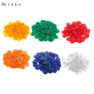 [Cuticate1] 100pcs Plastic 0.9" Bingo Game Poker Chips Casino Board Games Tokens Fun