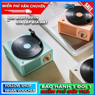 Loa Bluetooth Mini Đĩa Than Vinyl Cổ Điển X10 Phong Cách Giả Cổ Decor Vintage