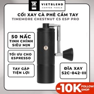 Timemore Chestnut C5 ESP Pro handheld coffee grinder (Folding handle) - Solid CNC metal frame - Genu
