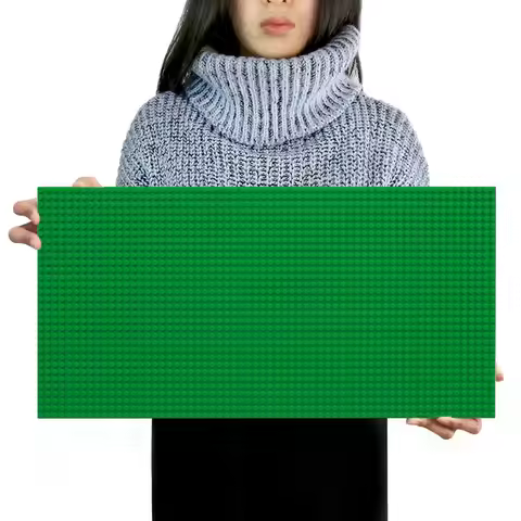 32*64 Dots Classic Building Blocks Base Plate, Children's DIY Assembled Building Blocks Wall Basepla