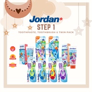 Jordan Toothbrush Toothpaste STEP 1 (0-2 Years) - Jordan Toothbrush for Children and Babies