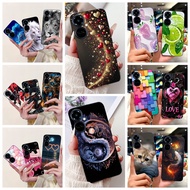 For Tecno Camon 19 CI6n Casing Luxury Dragon Cartoon Painted Soft Silicone Matte Cover For Tecno Cam