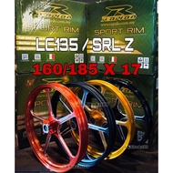 Sport Rim Lc135 RAPIDO FG 525 1.60/1.85/17' FORGED SPORT RIM FG525 Yamaha Lc135/ Lagenda SRL-Z/ Jupi