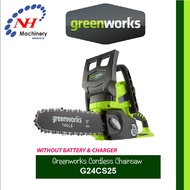 Greenworks G24CS25 - Cordless Chainsaw